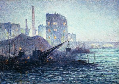 Themsen i London, ca 1893 av Maximilien Luce