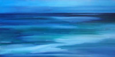 Abstrakt bild av det djupblå havet av Maxine Shore
