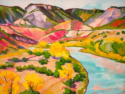 Golden River Valley av Maxine Shore