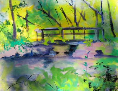 Den fridfulla skogsbron av Maxine Shore
