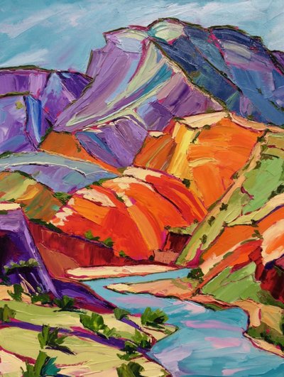 Den livfulla Canyon River av Maxine Shore