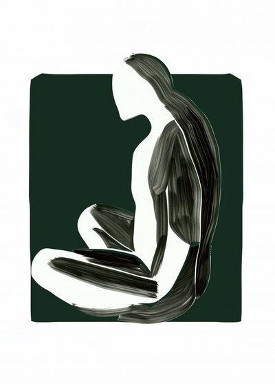 Tyst sittande figur av May Hilma