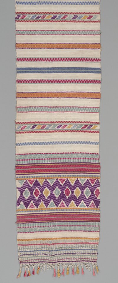 Ceremoniell duk, ca 1905-35 (bomull och siden) av Mayan Mayan
