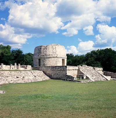 Observatorium, sen efter klassisk period (1200-1500 e.Kr.) av Mayan Mayan