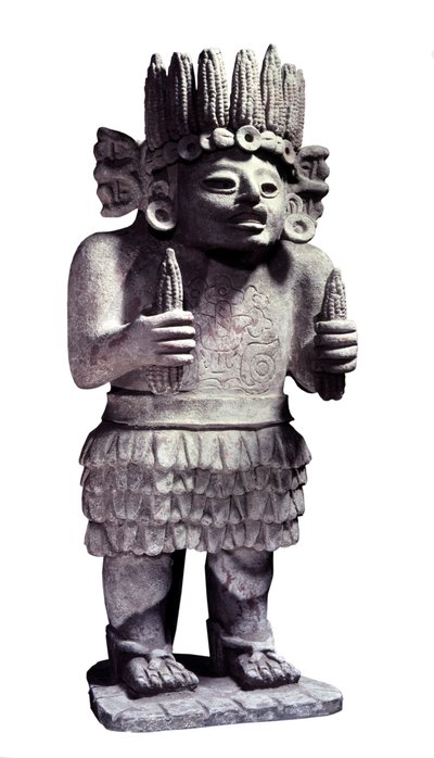Pre-columbiansk civilisation: Mayastaty som representerar pigorguden. Paris, Musée de l