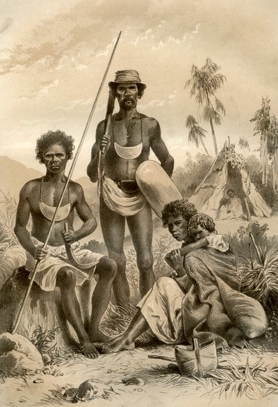 Australiens aboriginer, 1879 av McFarlane and Erskine
