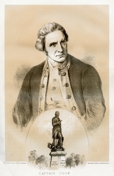 Kapten James Cook, brittisk sjöofficer och upptäcktsresande från 1700-talet, 1879 av McFarlane and Erskine
