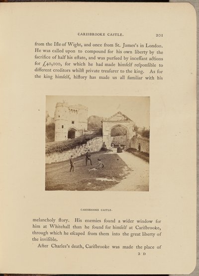 Carisbrooke Castle; Allmän vy av McLean and Melhuish