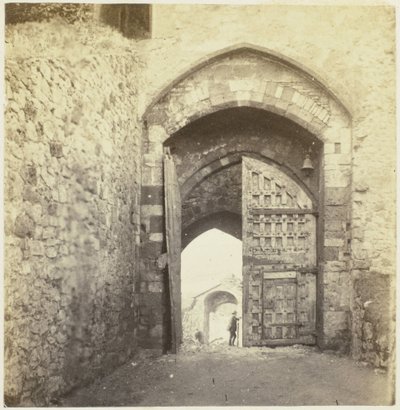 Portaal van Carisbrooke slott Carisbrooke; Gateway (titel på objekt) av McLean and Melhuish