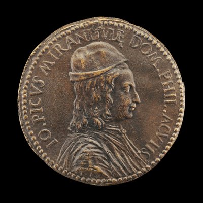 Giovanni Pico della Mirandola, 1463-1494, filosof och poet. av Medallist T.R.