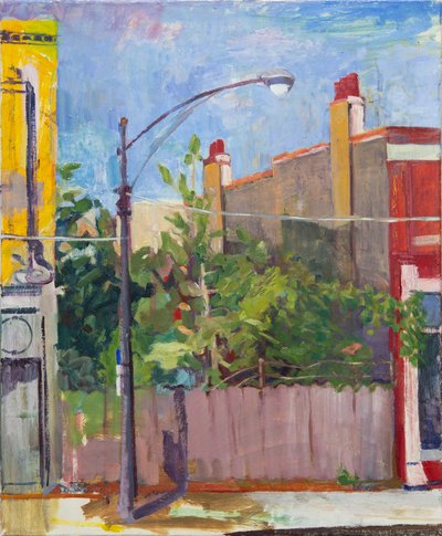 Eden on Grand Avenue, 2007 (olja på duk) av Megan Williamson