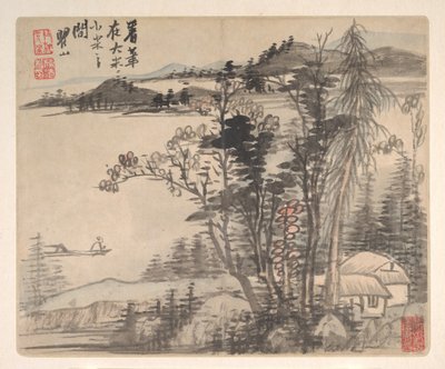 Landskap efter antika mästare, 1693. av Mei Qing
