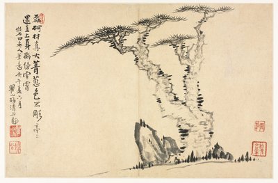 Landskap i olika stilar efter gamla mästare, 1690. av Mei Qing