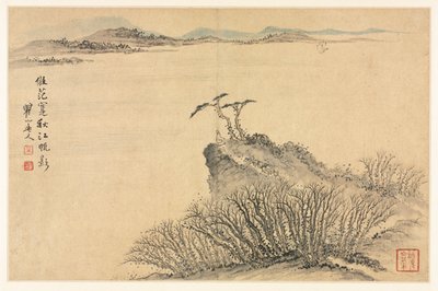 Landskap i olika stilar efter gamla mästare, 1690. av Mei Qing