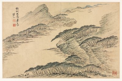 Landskap i olika stilar efter gamla mästare, 1690. av Mei Qing