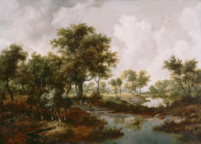 Ett skogslandskap, 1667 av Meindert Hobbema