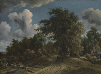 Woodland Road, ca. 1670. av Meindert Hobbema