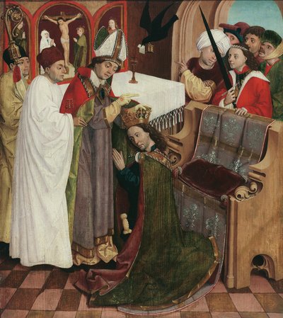 Kröning av St. Oswald av Meister der Oswaldlegende