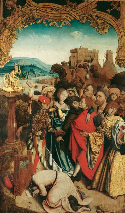 Martyrium av St. Cantius, Cantianus och Cantianilla (inuti); Kristi uppståndelse (exteriör) av Meister des Krainburger Altars
