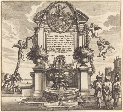 Titelsida av Melchior Küsel after Johann Wilhelm Baur