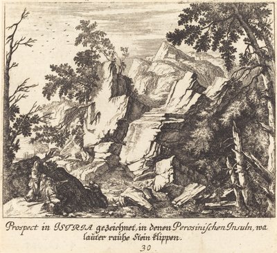 Utsikt i Istrien av Melchior Küsel after Johann Wilhelm Baur