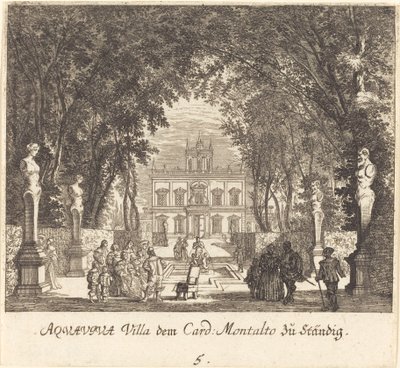 Villa Aquaviva av Melchior Küsel after Johann Wilhelm Baur