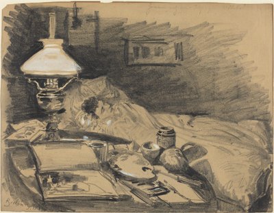 Konstnärens studio av Melchior Lechter