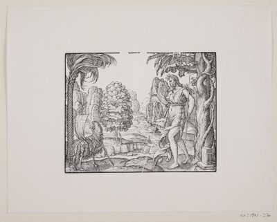 Johannes Döparen i öknen av Melchior Lorck