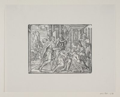 Tillbedjan av Magi av Melchior Lorck