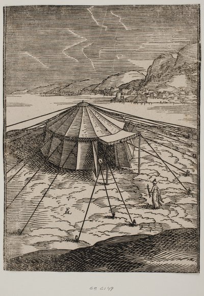 Turkiskt militärtält av Melchior Lorck