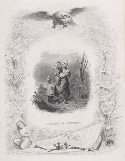 Jeanne the Redhead, från Bérangers sånger, 1829. av Melchior Peronard