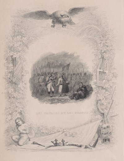 Gallerna och francerna, från Bérangers sånger, 1829 av Melchior Peronard