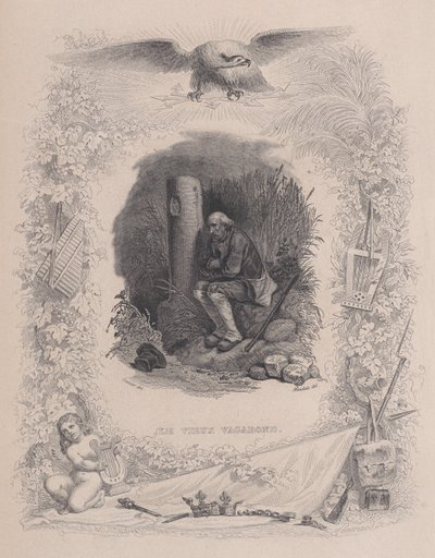 The Old Vagabond, från The Complete Works of Béranger, 1829. av Melchior Peronard