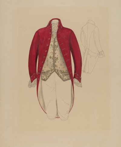 Mansrock och väst, ca. 1936. av Melita Hofmann