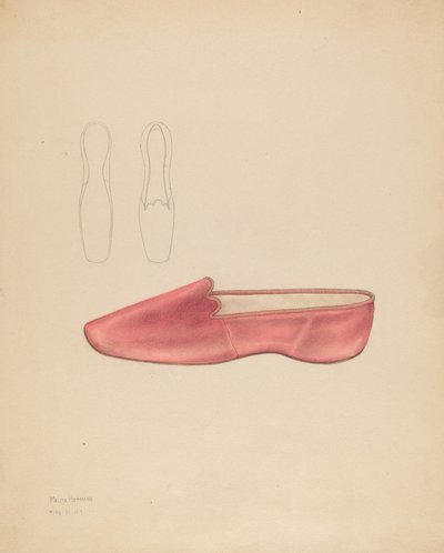 Kvinnors tofflor, ca. 1936. av Melita Hofmann