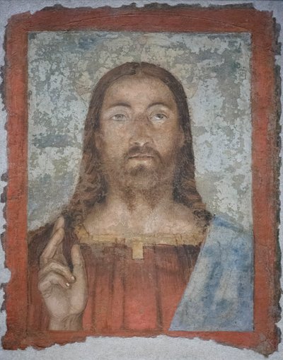 Salvator mundi, ca 1476-80 (fristående fresk) av Melozzo da Forli