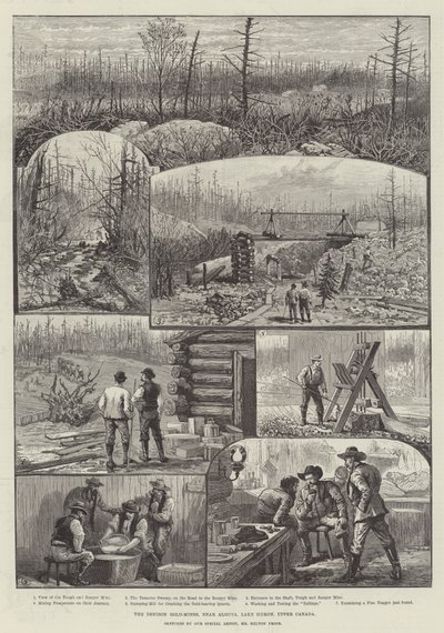 Denison Gold-Mines, nära Algoma, Lake Huron, Upper Canada av Melton Prior