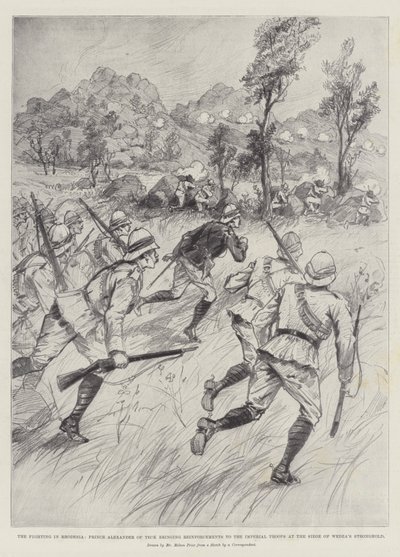 Striderna i Rhodesia, prins Alexander av Teck kommer med förstärkningar till de kejserliga trupperna vid belägringen av Wedzas fäste av Melton Prior