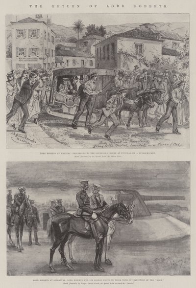 Lord Roberts återkomst av Melton Prior