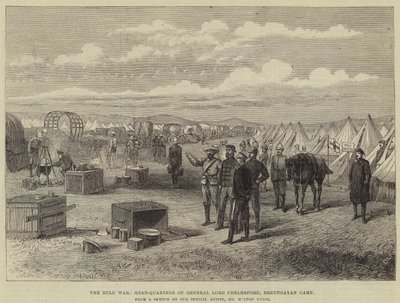 Zulukriget, General Lord Chelmsfords huvudkvarter, Erzungayan Camp av Melton Prior
