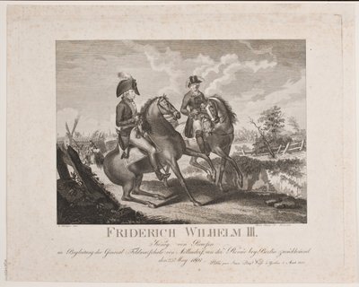 Frederik Wilhelm II av Preussen och fältmarskalk Möllendorf av Meno Haas