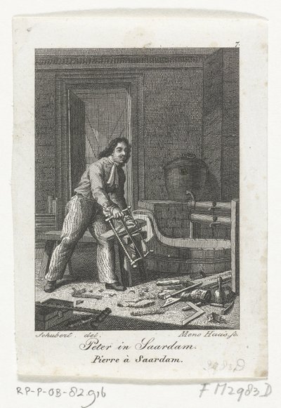Peter den store i Zaandam, 1697 av Meno Haas