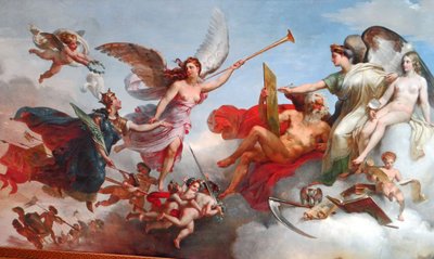 Frankrike segrar på Bouvines av Merry Joseph Blondel