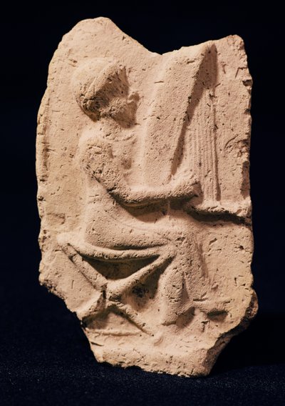 Harpspelare, 1830-1600 f.Kr av Mesopotamian