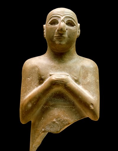 Art of Mesopotmie: staty av lugaldalu (orant). av Mesopotamian Mesopotamian