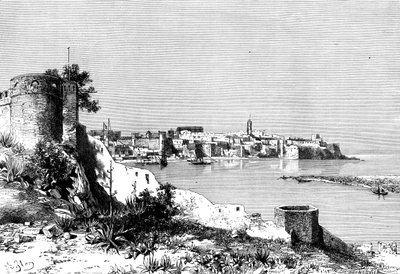 Rabat och Bou-Regreg-flodens mynning, Marocko, 1895. av Meunier