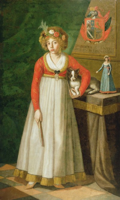 Porträtt av Isidore, 1810 av Mexican School