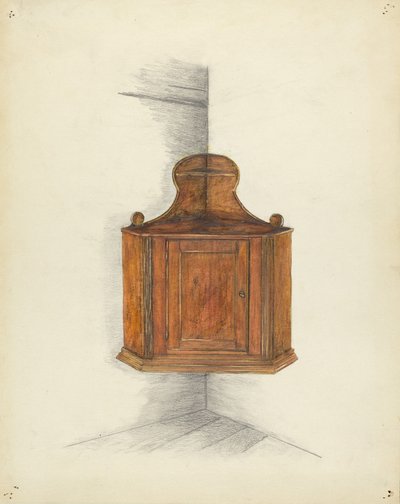 Hörnskåp, ca. 1953. av Meyer Goldbaum