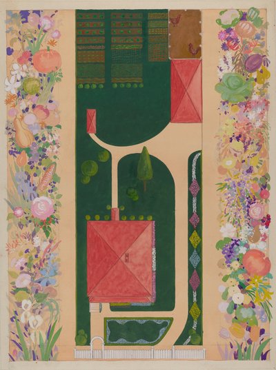 Samuel Harrisons hus och trädgård, ca. 1936. av Meyer Goldbaum