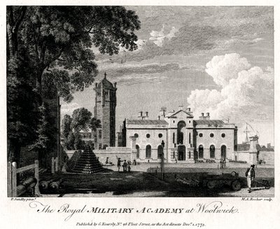 Royal Military Academy i Woolwich, London, 1775 av Michael Angelo Rooker
